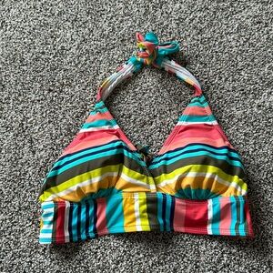 EUC Anne Cole triangle bikini halter top